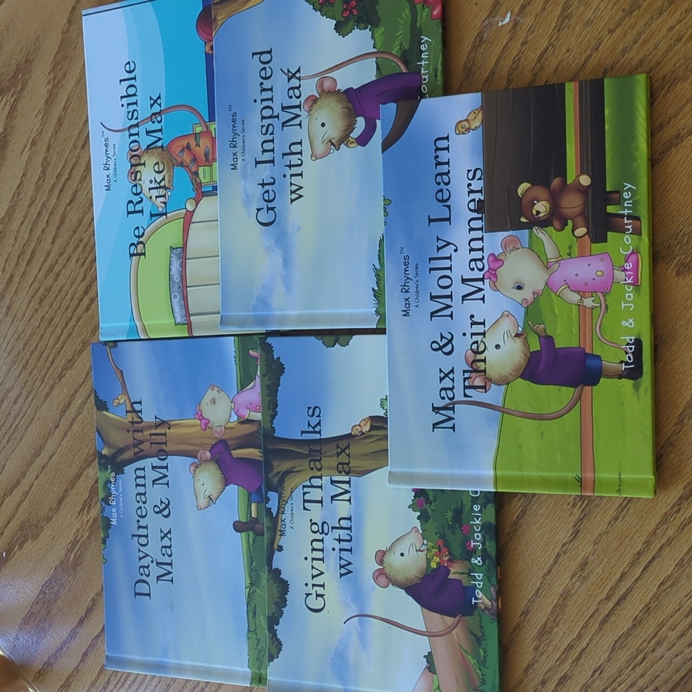 Five Books In The Max Rhymes Children's Series